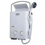Propane tankless water heater: 7 gallons of hot water per minute